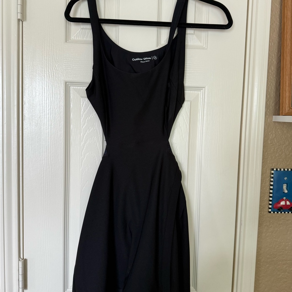 Outdoor Voices Black cut out exercise dress